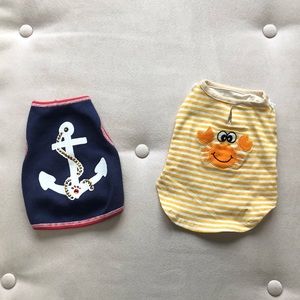Set of 2 XS Dog Cotton Coverups Sweaters